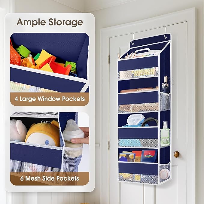 1Pack Over The Door Organizer Large Capacity Hanging Storage Room Organizer - Image 4