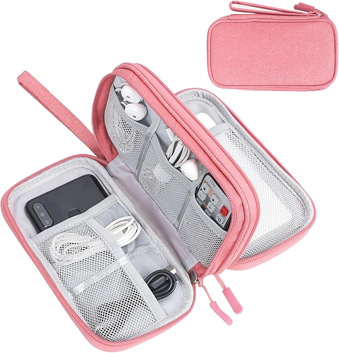 FYY Electronic Organizer, Travel Tech Pouch Bag, Waterproof, Double Layers by FYY