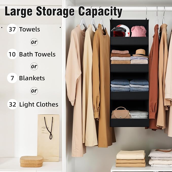GRANNY SAYS 4-Shelf Hanging Organizer, Wall Mount, No-Sag Support, Keeps - Image 6