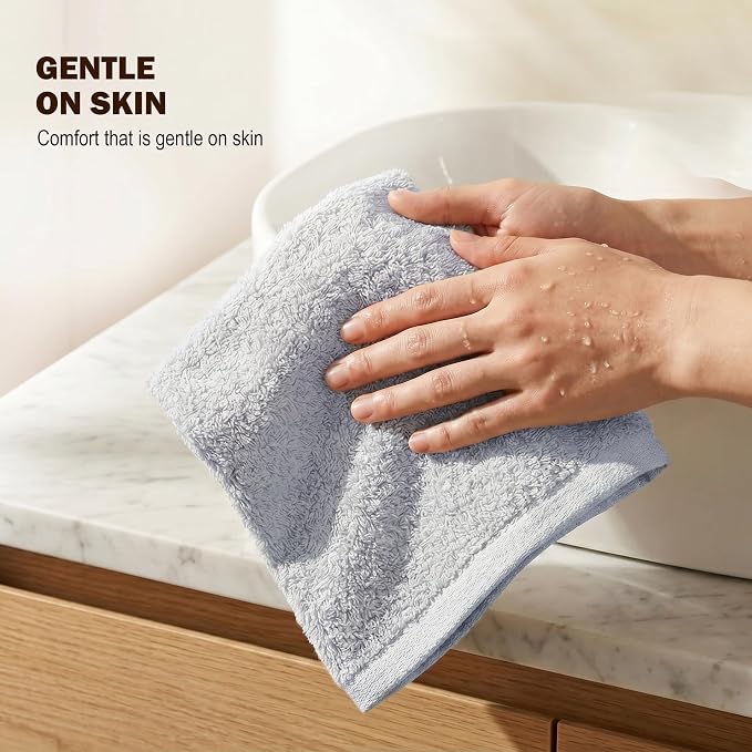 Utopia Towels 24 Pack Washcloths, 12x12 in, 100% Cotton, Fast Drying Soft Feel - Image 2
