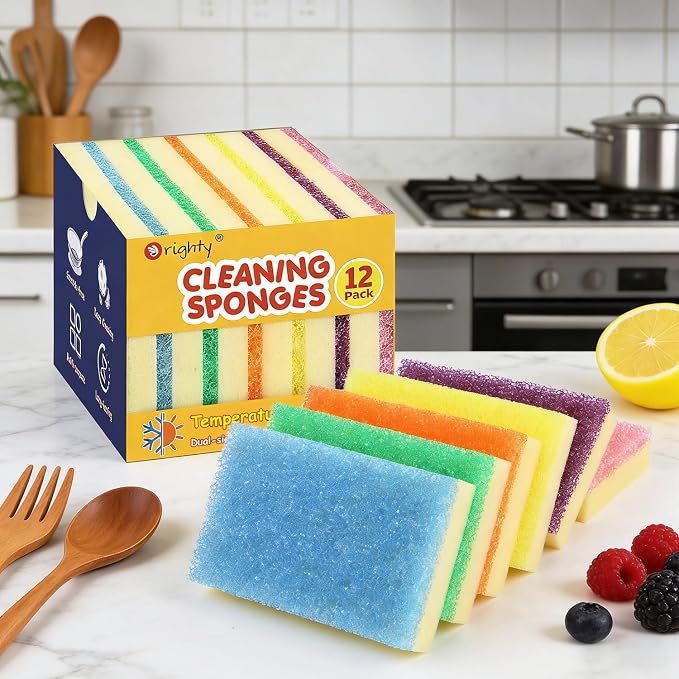 Orighty Dish Sponges, Temperature-Responsive Kitchen Sponges 12 Pack | - Image 7