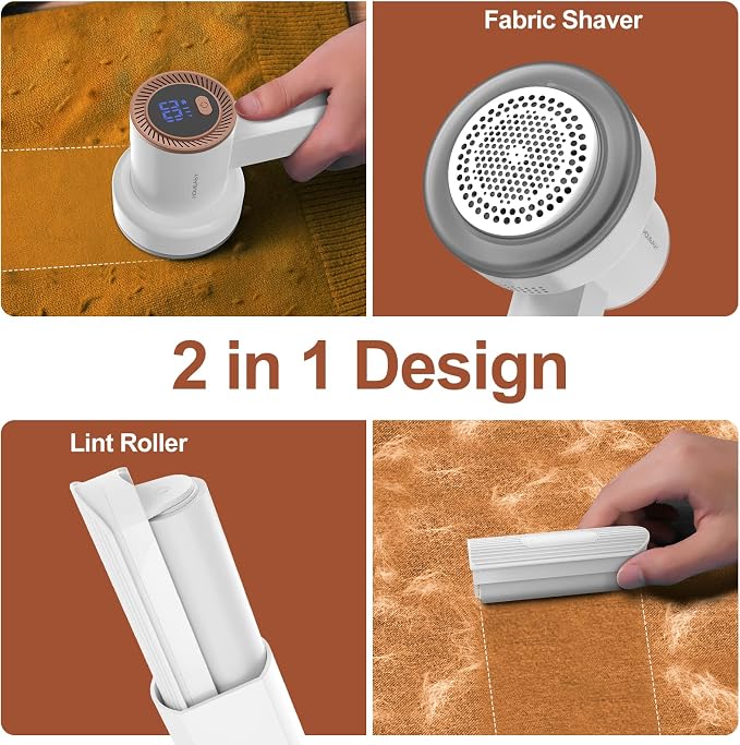 HOMEASY Fabric Shaver, Rechargeable Lint Remover - Image 6