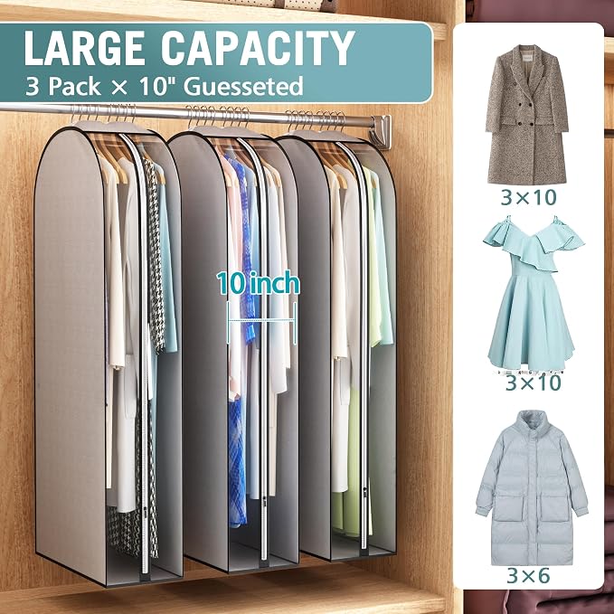 Liuoud 10" Gusseted Garment Bags - Image 2