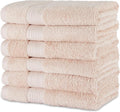 Amazon Basics Fade-Resistant 100% Cotton Hand Towel, Blush Pink by AmazonBasics