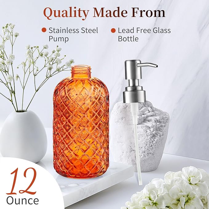 Kaishun Refillable Glass Soap Dispenser - Image 3