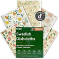FEBU Swedish Dishcloths for Kitchen, 5 Pack, Faded Summer by FEBU
