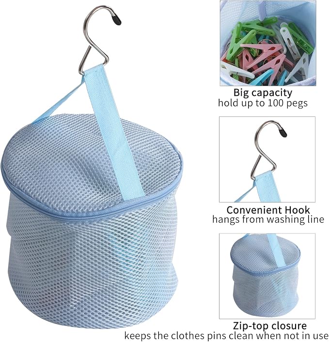 48 Pack Plastic Clothes Pins Heavy Duty Outdoor - Image 3