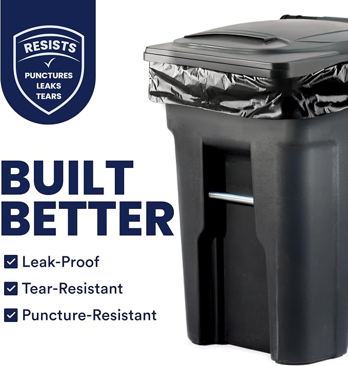 Plasticplace 64-65 Gallon Trash Can Liners - Image 3