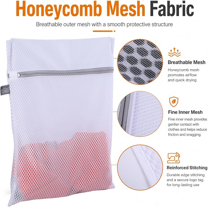 Kimmama Laundry Bags Mesh Wash Bags, Garment Bag - Image 2