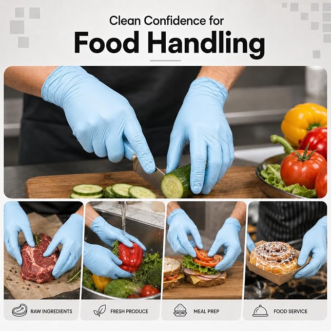ForPro Disposable Nitrile Gloves, Chemical Resistant, Powder-Free, Latex-Free - Image 6