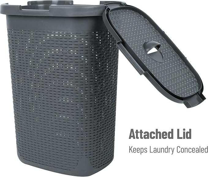 Mind Reader Slim Laundry Hamper - Image 5