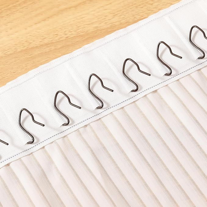 Outus 58 Pack Metal Curtain Hooks Pin-On Drapery 1.2x1, - Image 6