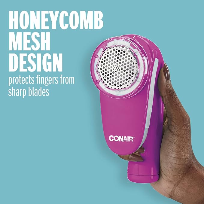Conair Fabric Shaver and Lint Remover, Battery Operated Portable Fabric Shaver - Image 5