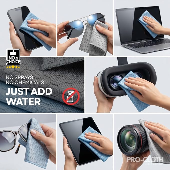 PRO-CLOTH Window & Glass Cleaning Cloths – Premium Honeycomb Microfiber Cloths - Image 9