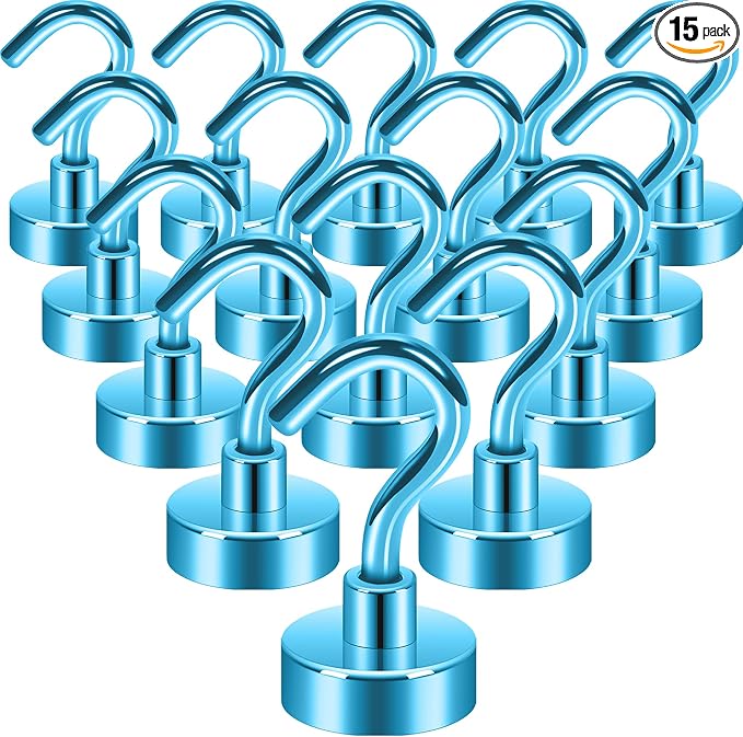 Neosmuk Magnetic Hooks, 30lb Heavy Duty, 15 Pack by Neosmuk