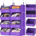 2 Pack 4-Tier Hanging Closet Organizer, Detachable Hanging Storage Shelves by Unknown