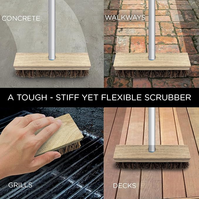 LOLA Deck Scrub Brush, Removes Dirt & Grime from Patios, 9 Pack - Image 4