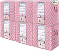 Storage Bags 6 Pack 100L Clothes Organization and Storage Containers | Large by WiseLife