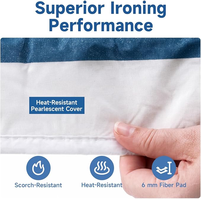 Whitmor Ironing Board Cover and Thick Fiber Pad, Fits 15 x 54 in - Image 3