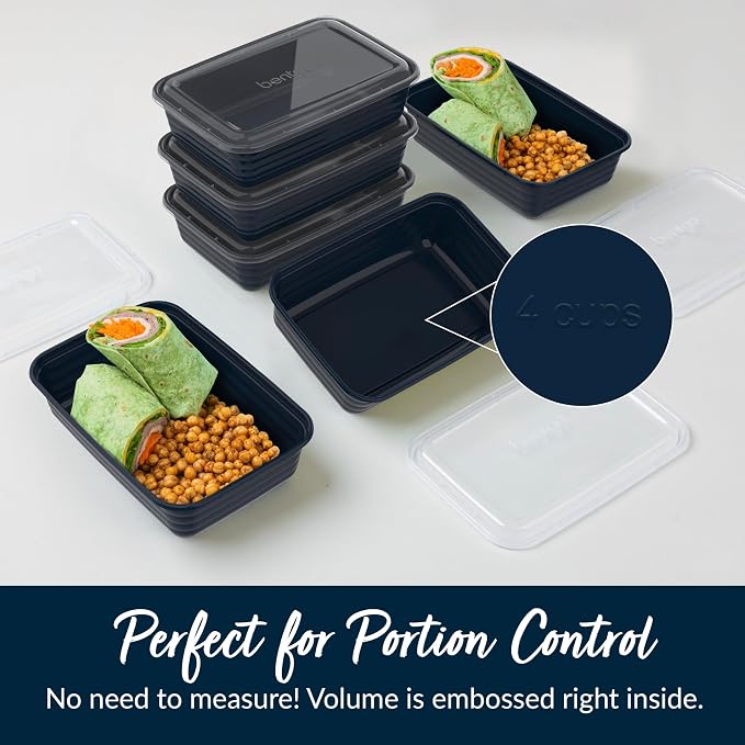 Bentgo Prep - 20-Piece 1-Compartment Reusable Meal Prep Containers - Image 7