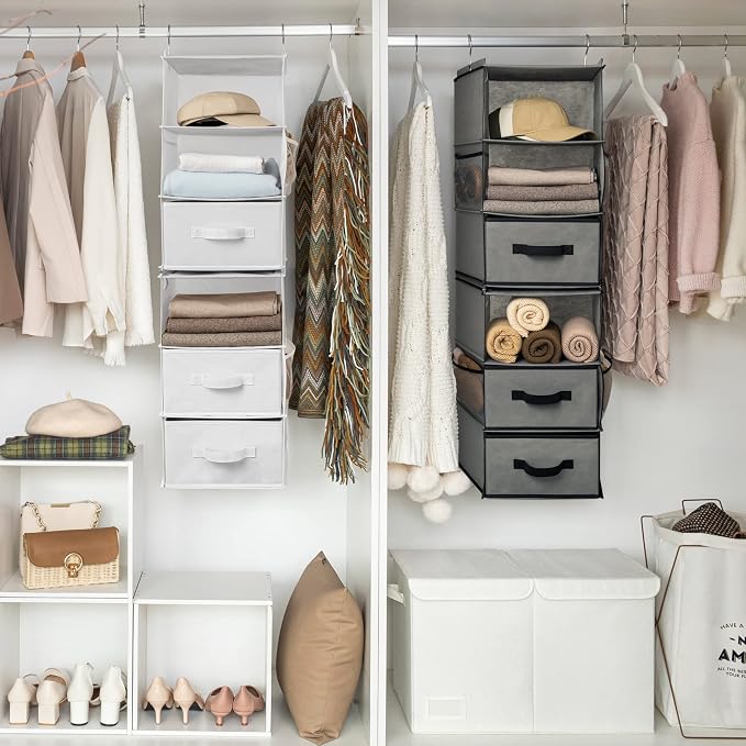 GRANNY SAYS Hanging Closet Organizer, 5 Drawers, 6 Shelves, 4 Pockets, 6 - Image 4