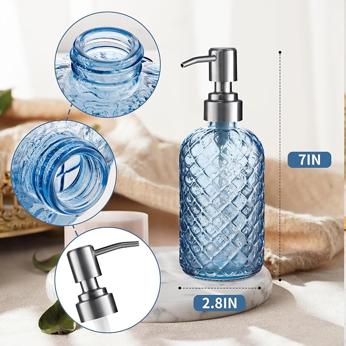 Kaishun Refillable Glass Soap Dispenser - Image 2
