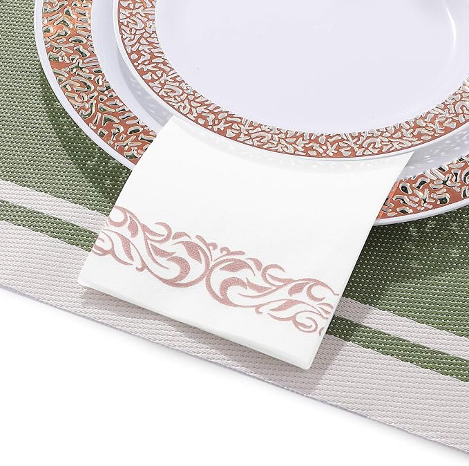 FOCUSLINE 200 Linen Feel Disposable Bathroom Napkins, Soft and Absorbent Paper - Image 3
