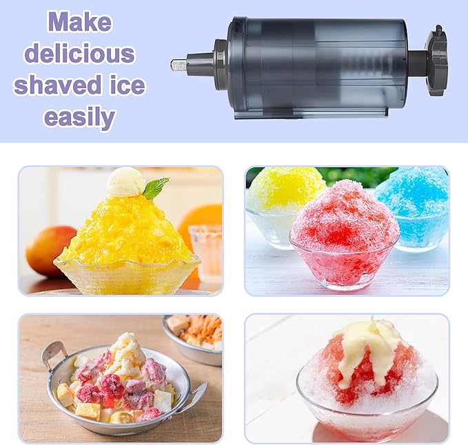 Shaved Ice Attachment for KitchenAid Stand Mixer with 16 Ice Molds, Snow Cone Maker, Ice Shaver Accessories for Stand Mixers Create Fluffy Snow-like Ice Treats at Home