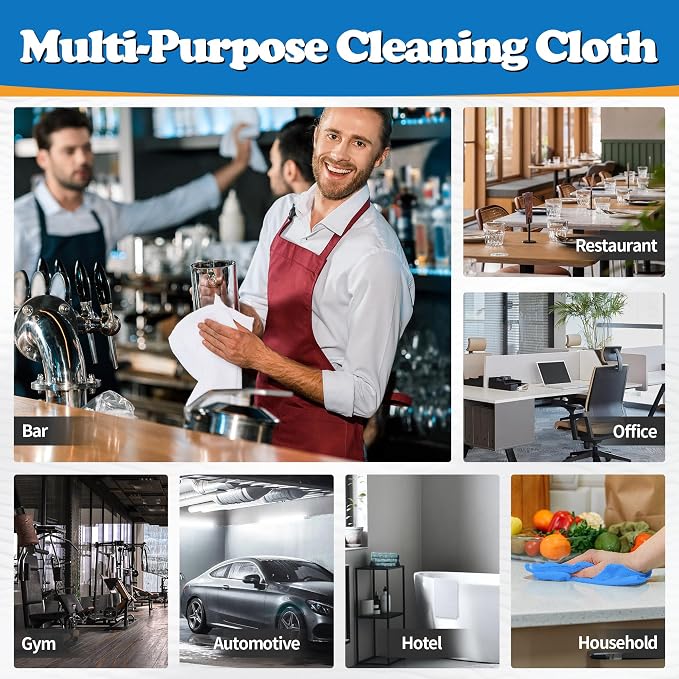 Shop Towels, Microfiber Cleaning Cloth Bulk, Microfiber Towels - Image 7