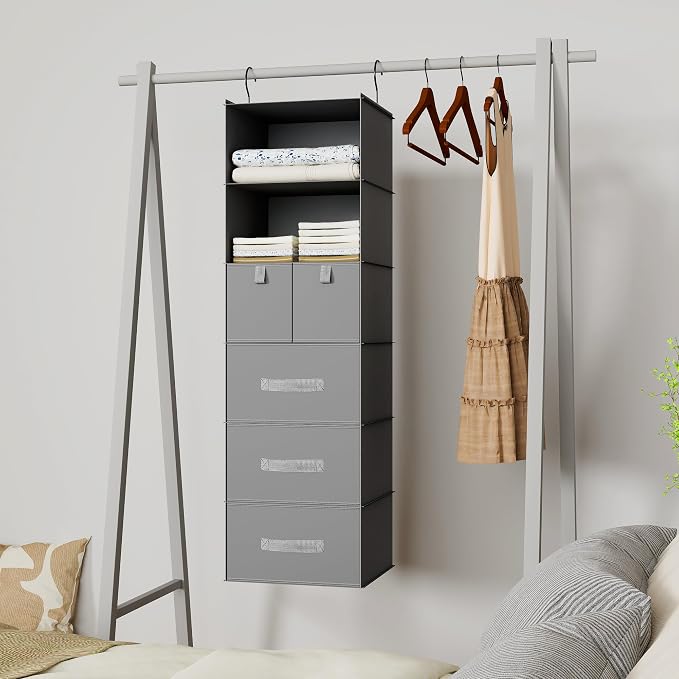 6-Shelf Hanging Closet Organizer - Image 2