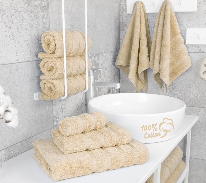 American Soft Linen 100% Cotton Luxury Turkish Towels, 6 Piece Towel Set | Soft - Image 2