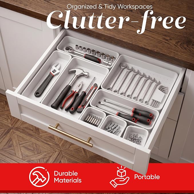 Masirs Interlocking Drawer Organizer Bins - Image 5