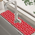 Christmas Hohoho Kitchen Sink Splash Guard Mat by Unknown