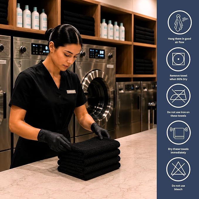 Bulk 72-Pack Professional Salon Spa & Wellness Towels, Not Bleach Safe - Image 5