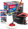 O-Cedar EasyWring Microfiber Spin Mop & Bucket Floor Cleaning System + 2 Extra by Unknown