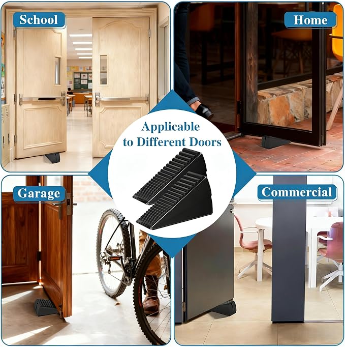Optish 2 Pack Heavy Duty Door Stopper, Adjustable Spring Large Stopper - Image 6