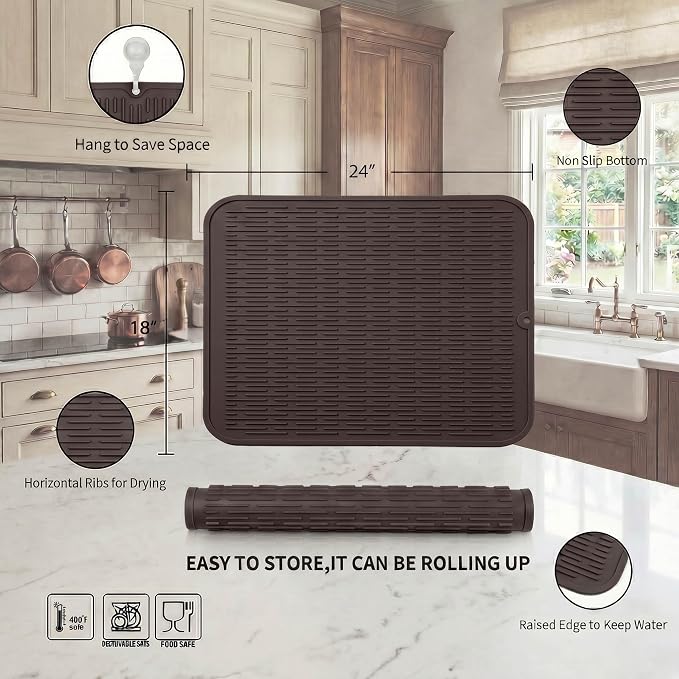 MicoYang Silicone Dish Drying Mat - Image 2