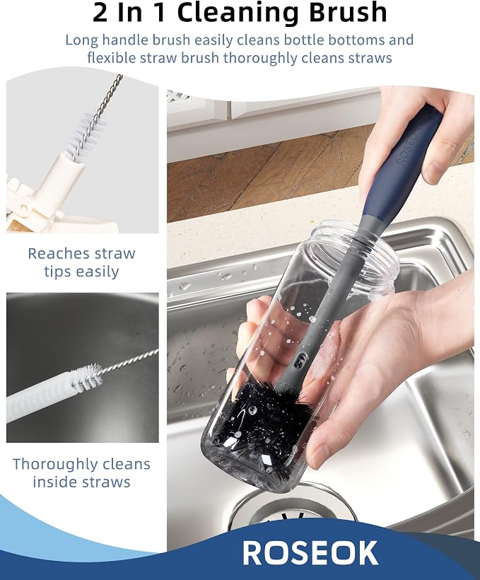 ROSEOK 2 in 1 Bottle Brush - Image 3