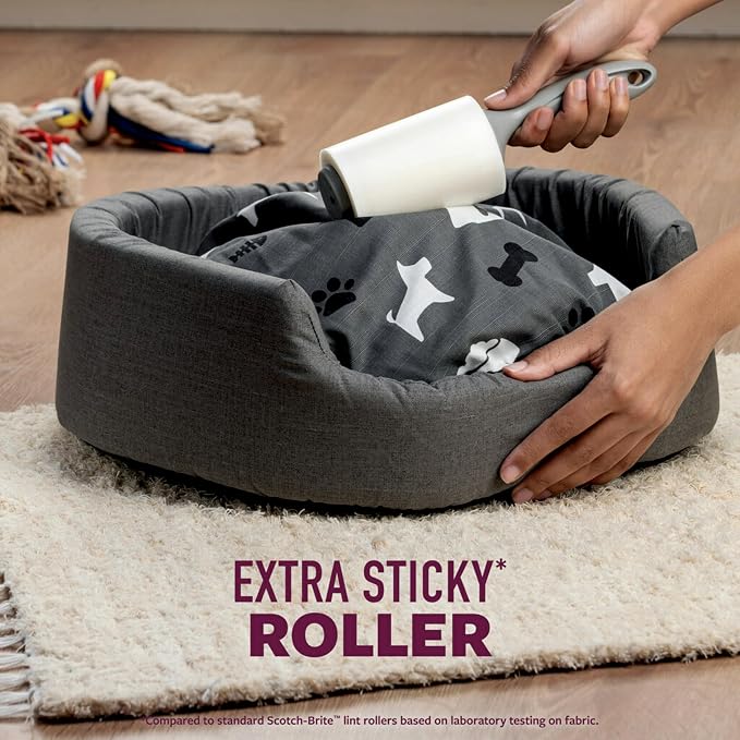 Scotch-Brite Pet Hair Pickup Extra Sticky Lint Roller Refills, Refills Only - Image 5