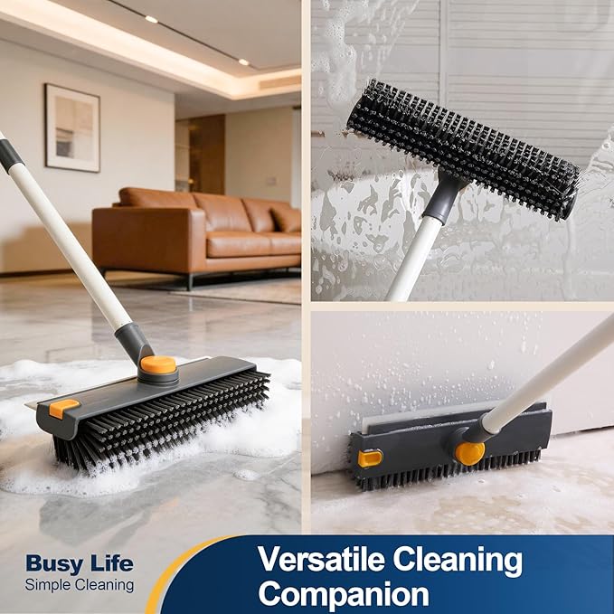 Yocada Floor Scrub Brush 3 in 1 Dual-Sided Stiff Bristle Scrubber Brush | - Image 5