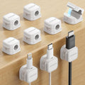 JOYROOM 9 Pack Magnetic Cable Clips, Cord Organizer Adhesive Wire Holder | Home by JOYROOM