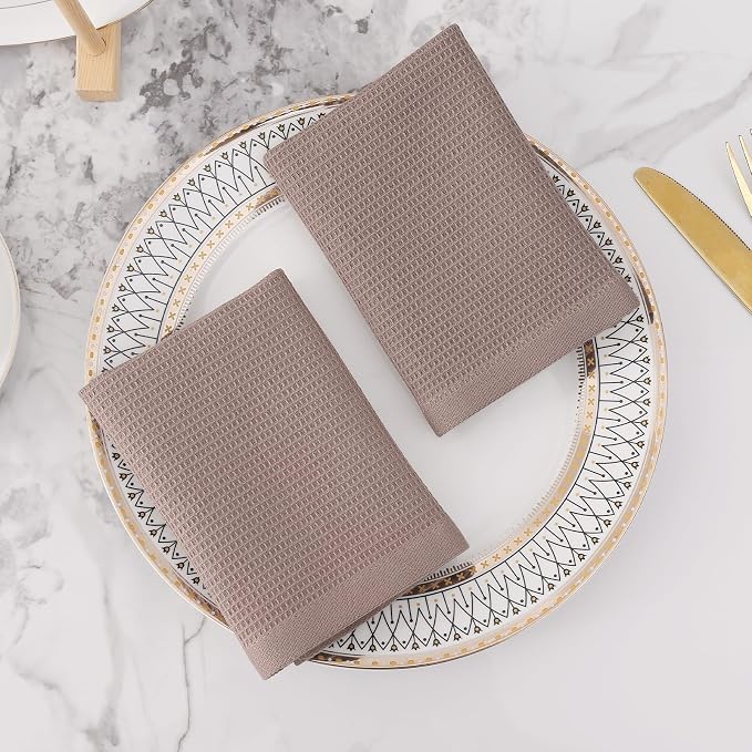 Homaxy 100% Cotton Waffle Weave Dish Cloths, 6 Pack - Image 8