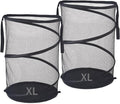 Seiritex 2Pcs Mesh Popup Laundry Hamper 115L Extra Large Collapsible Laundry by SEIRITEX