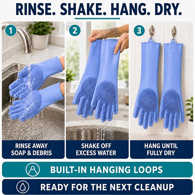 Silicone Dishwashing Gloves - Image 7