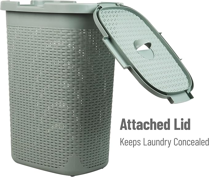 Mind Reader Slim Laundry Hamper - Image 5