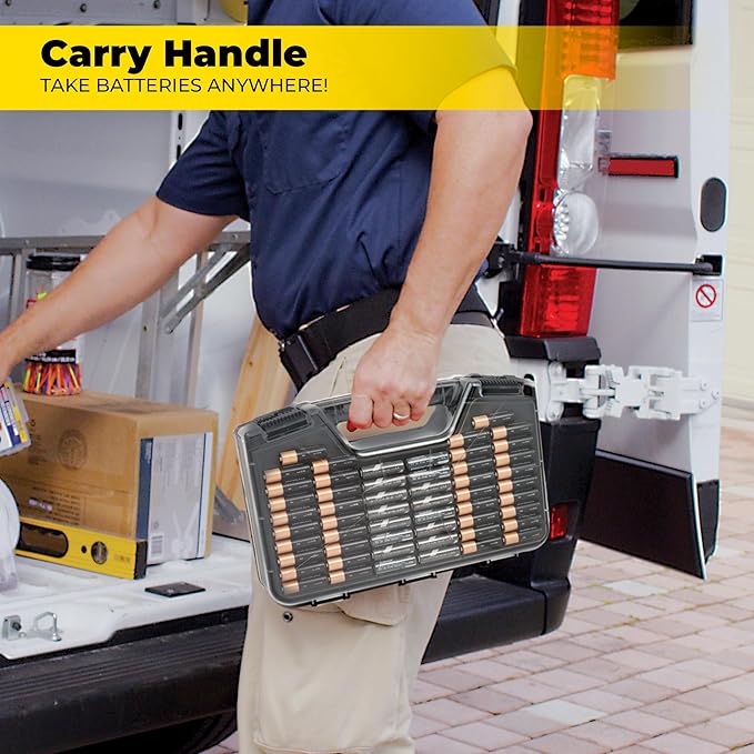 Battery Daddy Storage & Organizer Case w/Tester, Stores & Protects Up to 180 - Image 5