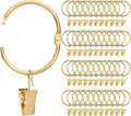 40 Pack Rings Curtain Clips Rustproof Metal Window Drapery Decorative Clips by Fivebop