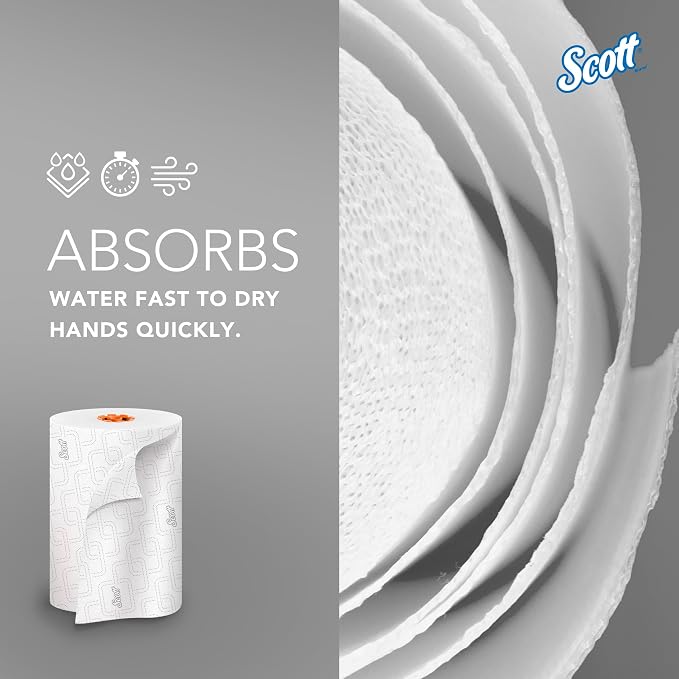 Scott Professional Slimroll Hard Roll Towels, 6 Rolls x 580' - Image 4