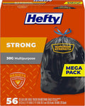 Hefty Strong 30 Gallon Trash Bags, Large Trash Bags 30 Gallon Size, Durable by Hefty