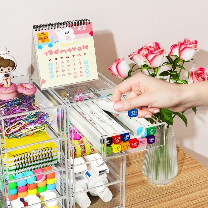 ARSTPEOE 22-Drawer Acrylic Storage & Makeup Organizer - Image 7